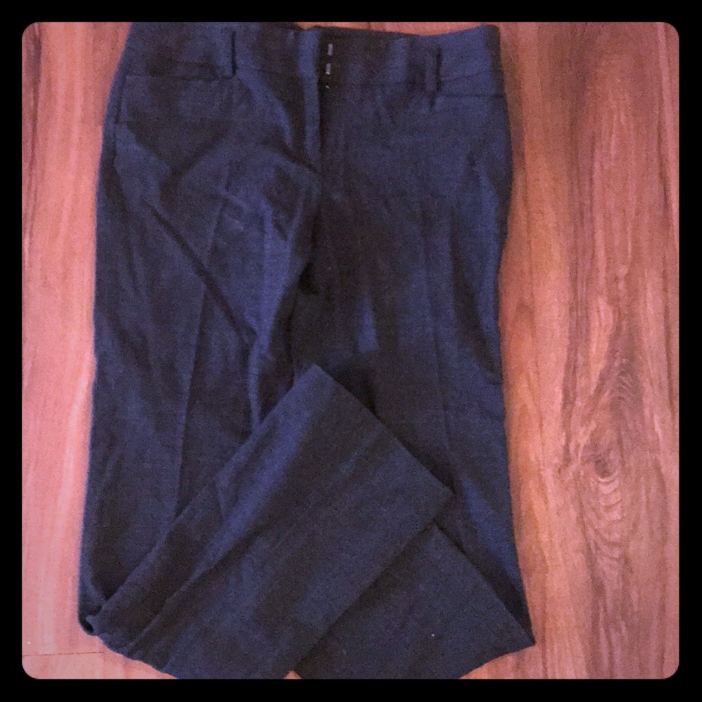 Dark gray slacks